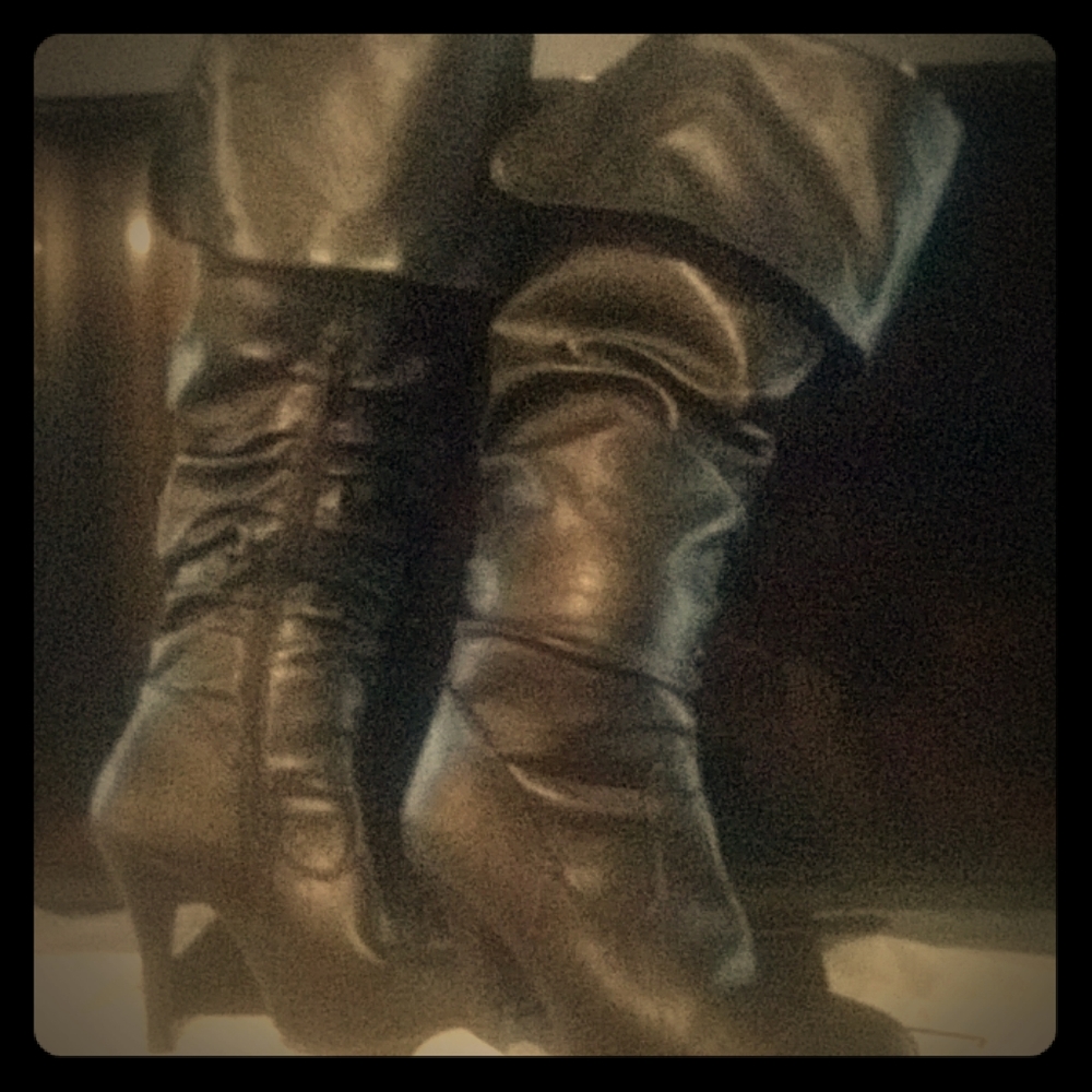 Pat lether over knee boots brand made by forever